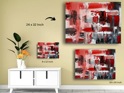 Art to Doors | I See Red | Artist Nandita Venkatraman | Horizontal | Art Print | Home Decor | Wall Decor | Gift Items | Wall Art