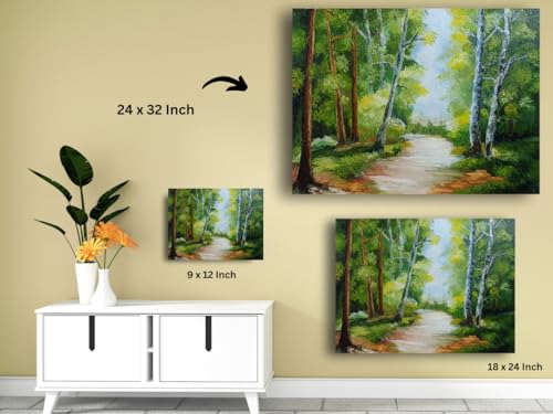 Art to Doors| Tranquility | Artist Pallavi | Rectangle | Art Print | Home Decor | Wall Decor | Gift Items | Canvas Frame