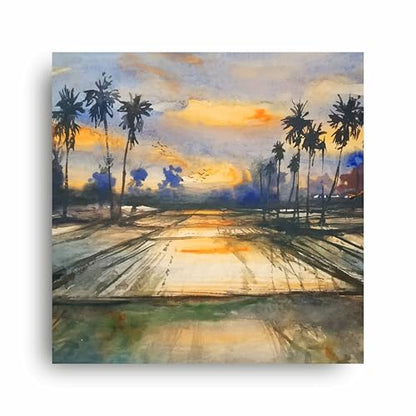 Art to Doors | Dusk's Tranquility | Square | Art Print | Home Decor | Wall Decor | Gifts for Women | Gifts for Men | Wall Art