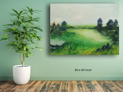 Art to Doors| Morning Mist | Artist Poonam Patil | Rectangle | Art Print | Home Decor | Wall Decor | Gift Items | Canvas Frame