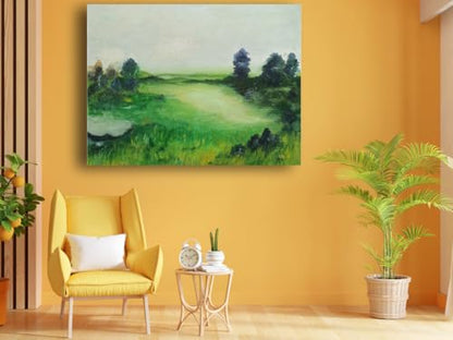 Art to Doors| Morning Mist | Artist Poonam Patil | Rectangle | Art Print | Home Decor | Wall Decor | Gift Items | Canvas Frame