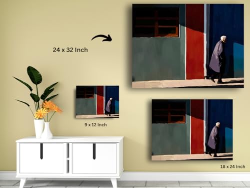 Art to Doors| The Old Is Leaving | Artist Kunal Vardey | Rectangle | Art Print | Home Decor | Wall Decor | Gift Items | Canvas Frame