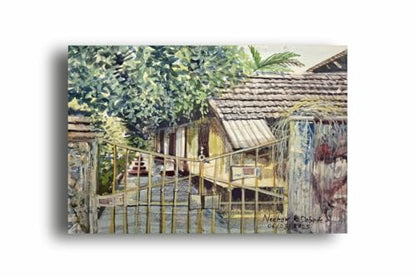 Art to Doors | Most Welcome | Artist Neehar Kiran Dabade | Rectangle | Art Prints | Home Decor | Wall Art | Gift Items | Canvas Frame