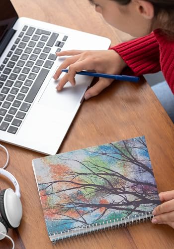 Art to Doors | Sunlight Filtering Through Leaves | Spiral Notebooks | A5 Size Paper | 120 Pages | 70 GSM Paper | Attractive Cover Designs