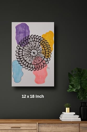 Art to Doors | Mandala art home decor | Artist Evancy Grace | Vertical | Art Prints | Home Decor | Wall Art | Gift Items | Canvas Frame