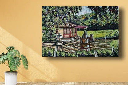 Art to Doors | Earthy Connect | Artist Neehar Kiran Dabade | Rectangle | Art Prints | Home Decor | Wall Art | Gift Items | Canvas Frame