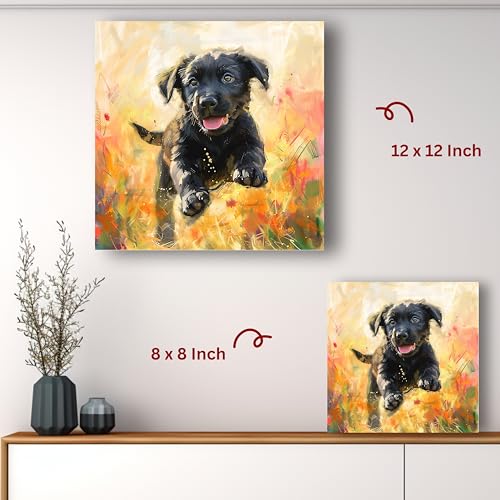 Art to Doors | Cozy Dog Bed Essentials Art | Square | Art Print | Home Decor | Wall Decor | Gifts for Women | Gifts for Men | Gift Items | Wall Art