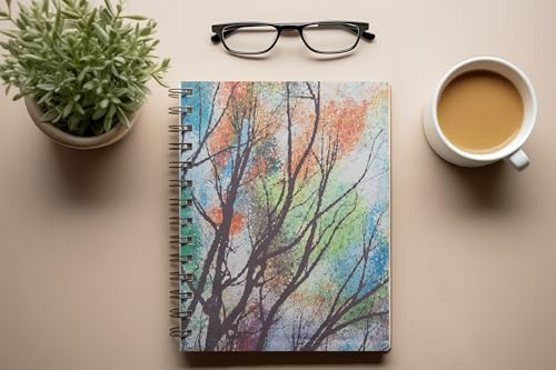 Art to Doors | Sunlight Filtering Through Leaves | Spiral Notebooks | A5 Size Paper | 120 Pages | 70 GSM Paper | Attractive Cover Designs
