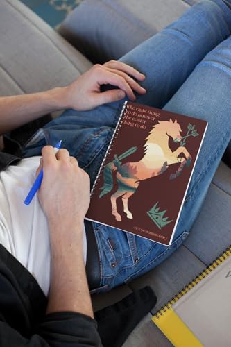Art to Doors | The Right Thing | Spiral Notebooks | A5 Size Paper | 120 Pages | 70 GSM Paper | Attractive Cover Designs
