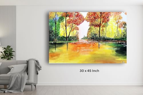 Art to Doors | Nature Beauty | Artist Ravindran Krishnan| Rectangle | Art Prints | Home Decor | Wall Art | Gift Items | Canvas Frame