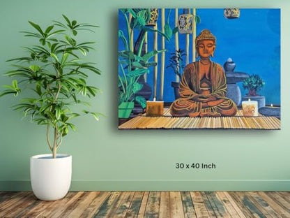 Art to Doors| Enlightenment | Artist Priyanka Patel | Rectangle | Art Print | Home Decor | Wall Decor | Gift Items | Canvas Frame