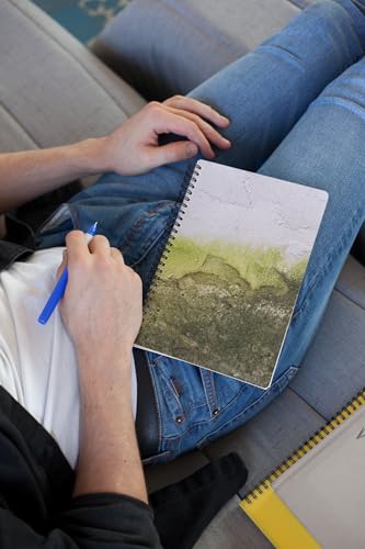 Art to Doors | Moss on Wall | Spiral Notebooks | A5 Size Paper | 120 Pages | 70 GSM Paper | Attractive Cover Designs