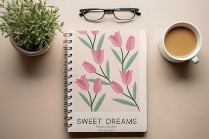 Art to Doors | Sweet Dreams | Spiral Notebooks | A5 Size Paper | 120 Pages | 70 GSM Paper | Attractive Cover Designs