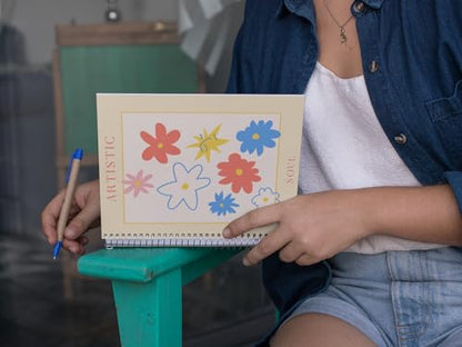 Art to Doors | Artistic Soul | Spiral Notebooks | A5 Size Paper | 120 Pages | 70 GSM Paper | Attractive Cover Designs