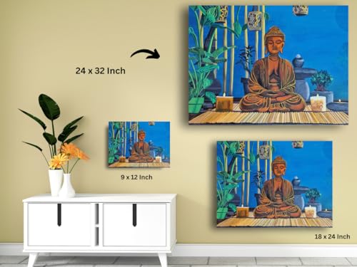 Art to Doors| Enlightenment | Artist Priyanka Patel | Rectangle | Art Print | Home Decor | Wall Decor | Gift Items | Canvas Frame