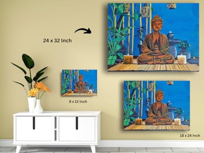 Art to Doors| Enlightenment | Artist Priyanka Patel | Rectangle | Art Print | Home Decor | Wall Decor | Gift Items | Canvas Frame