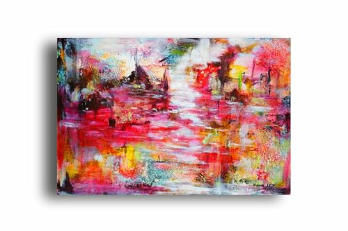 Art to Doors | Abstract Landscape | Artist K Kaur | Horizontal | Art Prints | Home Decor | Gift Items | Wall Art | Canvas Frame