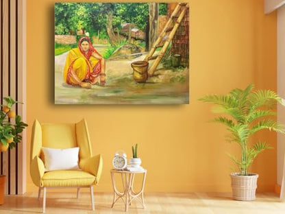 Art to Doors| Simplicity | Artist Shruti Sood | Rectangle | Art Print | Home Decor | Wall Decor | Gift Items | Canvas Frame