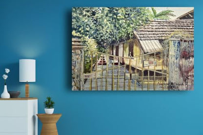 Art to Doors | Most Welcome | Artist Neehar Kiran Dabade | Rectangle | Art Prints | Home Decor | Wall Art | Gift Items | Canvas Frame