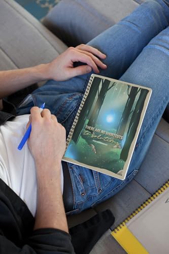 Art to Doors | There Are No Shortcuts | Spiral Notebooks | A5 Size Paper | 120 Pages | 70 GSM Paper | Attractive Cover Designs