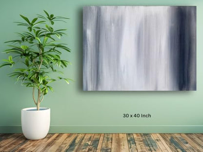 Art to Doors | The Grey Waterfall | Artist Nandita Venkatraman | Horizontal | Art Print | Home Decor | Wall Decor | Gift Items | Wall Art