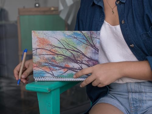 Art to Doors | Sunlight Filtering Through Leaves | Spiral Notebooks | A5 Size Paper | 120 Pages | 70 GSM Paper | Attractive Cover Designs