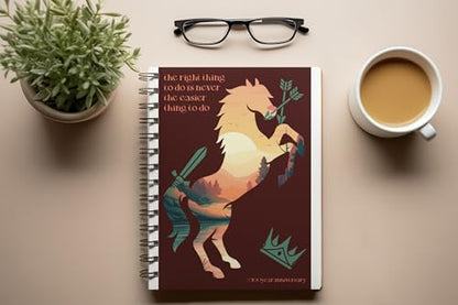 Art to Doors | The Right Thing | Spiral Notebooks | A5 Size Paper | 120 Pages | 70 GSM Paper | Attractive Cover Designs