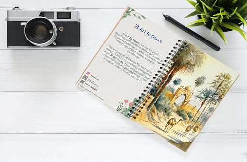 Art to Doors | Desert's Gateway | Spiral Notebooks | A5 Size Paper | 120 Pages | 70 GSM Paper | Attractive Cover Designs