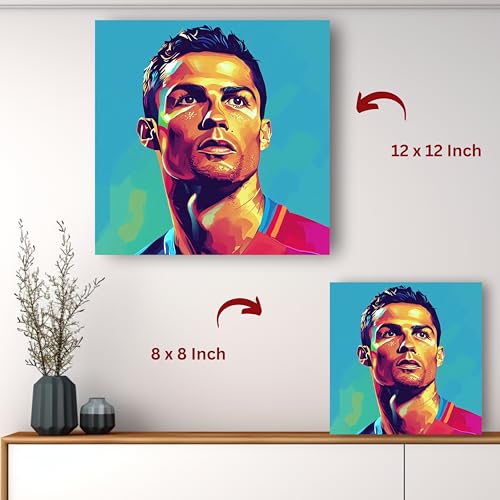 Art to Doors | CR7 | Square | Art Print | Home Decor | Wall Decor | Gifts for Women | Gifts for Men | Canvas Frame |