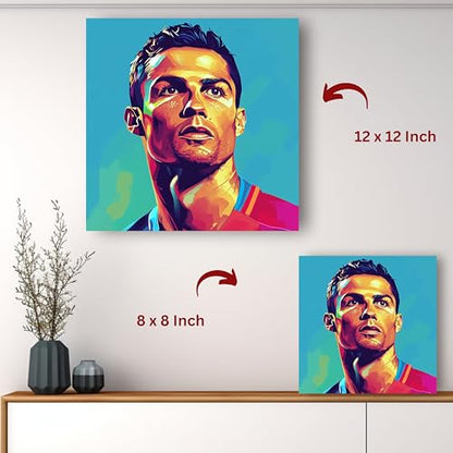Art to Doors | CR7 | Square | Art Print | Home Decor | Wall Decor | Gifts for Women | Gifts for Men | Canvas Frame |