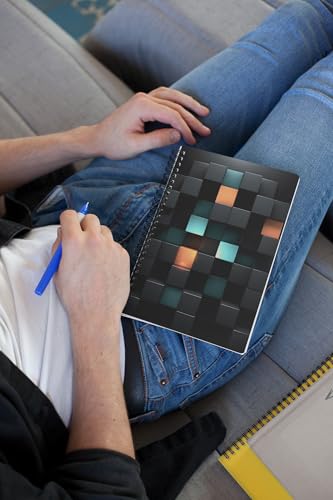 Art to Doors | 3D Cubes | Spiral Notebooks | A5 Size Paper | 120 Pages | 70 GSM Paper | Attractive Cover Designs