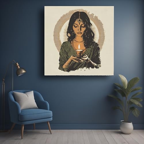 Art to Doors | Soul's Reflection | Square | Art Print | Home Decor | Wall Decor | Gifts for Women | Gifts for Men | Canvas Frame