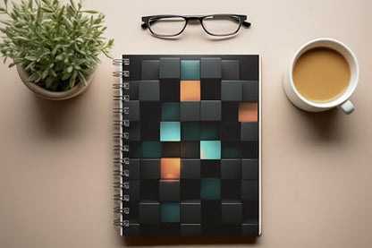 Art to Doors | 3D Cubes | Spiral Notebooks | A5 Size Paper | 120 Pages | 70 GSM Paper | Attractive Cover Designs