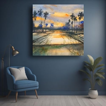 Art to Doors | Dusk's Tranquility | Square | Art Print | Home Decor | Wall Decor | Gifts for Women | Gifts for Men | Wall Art