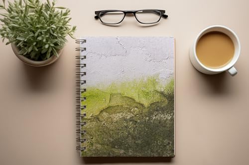 Art to Doors | Moss on Wall | Spiral Notebooks | A5 Size Paper | 120 Pages | 70 GSM Paper | Attractive Cover Designs