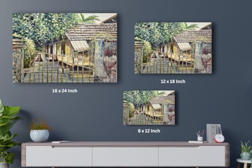 Art to Doors | Most Welcome | Artist Neehar Kiran Dabade | Rectangle | Art Prints | Home Decor | Wall Art | Gift Items | Canvas Frame