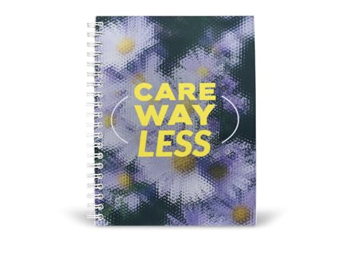 Art to Doors | Care Way Less | Spiral Notebooks | A5 Size Paper | 120 Pages | 70 GSM Paper | Attractive Cover Designs