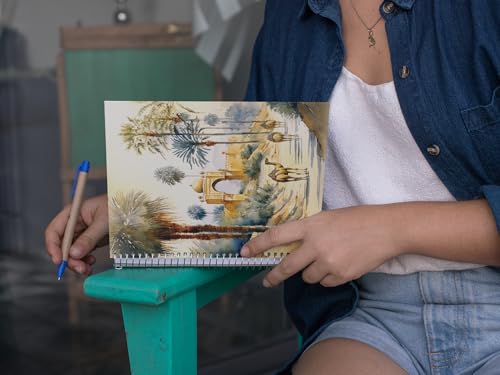 Art to Doors | Desert's Gateway | Spiral Notebooks | A5 Size Paper | 120 Pages | 70 GSM Paper | Attractive Cover Designs