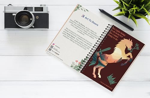 Art to Doors | The Right Thing | Spiral Notebooks | A5 Size Paper | 120 Pages | 70 GSM Paper | Attractive Cover Designs