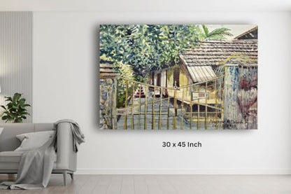 Art to Doors | Most Welcome | Artist Neehar Kiran Dabade | Rectangle | Art Prints | Home Decor | Wall Art | Gift Items | Canvas Frame