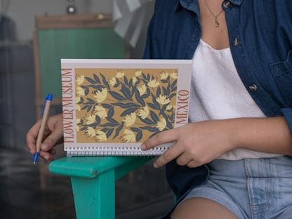 Art to Doors | Flower Museum Mexico | Spiral Notebooks | A5 Size Paper | 120 Pages | 70 GSM Paper | Attractive Cover Designs
