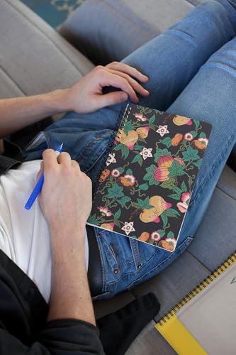 Art to Doors | Decorative Fruit and Flower | Spiral Notebooks | A5 Size Paper | 120 Pages | 70 GSM Paper | Attractive Cover Designs