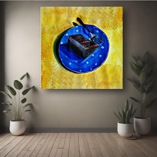 Art to Doors | Chocolate Reverie | Square | Artist Prerna Ajwani | Home Decor | Wall Art | Gifts for Women | Gifts for Men | Canvas Frame