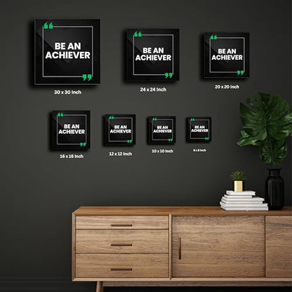 Art to Doors Be an Achiever | Motivational Quotes | Office Quotes | Personalized Gift For Anniversary, Birthday, Wedding, Home Decor | Quotes for Home, Living Room, Study Room