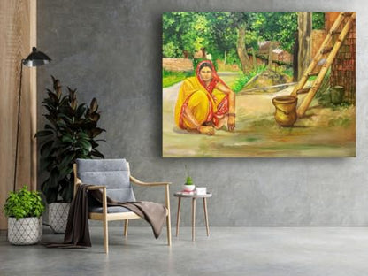 Art to Doors| Simplicity | Artist Shruti Sood | Rectangle | Art Print | Home Decor | Wall Decor | Gift Items | Canvas Frame