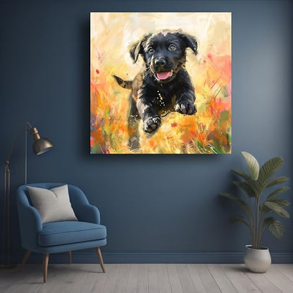 Art to Doors | Cozy Dog Bed Essentials Art | Square | Art Print | Home Decor | Wall Decor | Gifts for Women | Gifts for Men | Gift Items | Wall Art