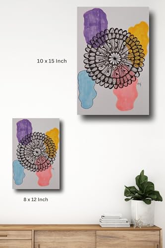 Art to Doors | Mandala art home decor | Artist Evancy Grace | Vertical | Art Prints | Home Decor | Wall Art | Gift Items | Canvas Frame