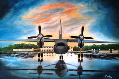 Art to Doors | Aircraft An - 32 | Artist Sudesh Kundley | Horizontal | Art Prints | Home Decor | Wall Decor | Gift Items | Wall Art | Canvas Frame