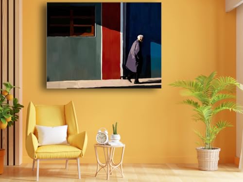 Art to Doors| The Old Is Leaving | Artist Kunal Vardey | Rectangle | Art Print | Home Decor | Wall Decor | Gift Items | Canvas Frame