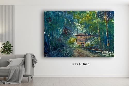 Art to Doors| The Journey Home | Artist Neehar Kiran Dabade | Rectangle | Art Print | Home Decor | Wall Decor | Gift Items | Canvas Frame